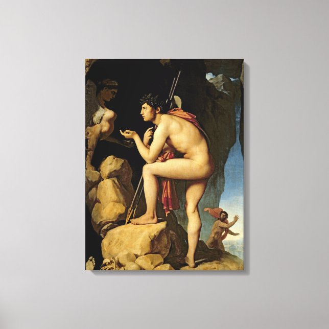 Toile Oedipus et le Sphinx, 1808 (Recto)