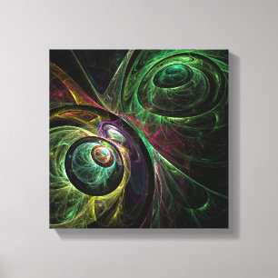 Toile Oeil aux yeux Abstrait Art noir et blanc