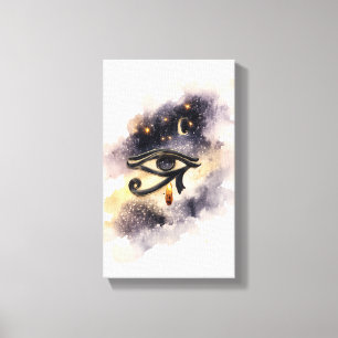 Toile Œil cosmique d'Horus Symbole égyptien antique