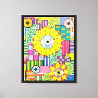 Toile OEil de la fleur