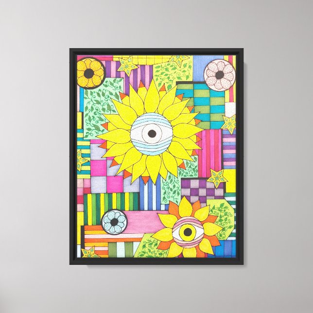 Toile OEil de la fleur (Recto)