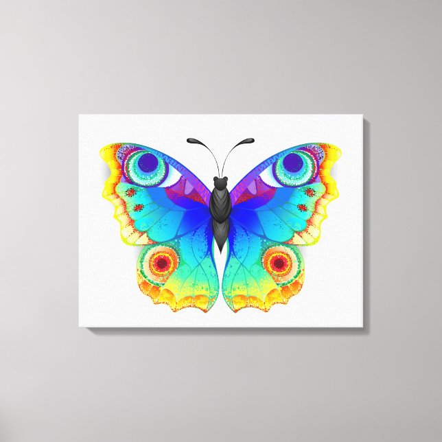 Toile Oeil de paon arc-en-ciel (Recto)