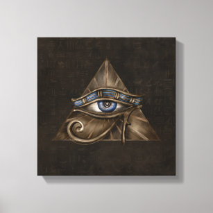 Toile OEil égyptien de Horus - Art numérique Wadjet