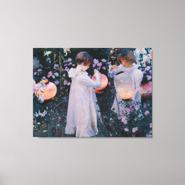 Toile Œillet Lys Lys Rose John Singer Sargent Art (Recto)