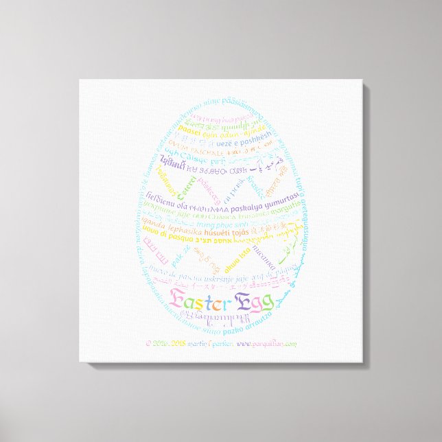 Toile OEufs de Pâques Imprimer (Recto)