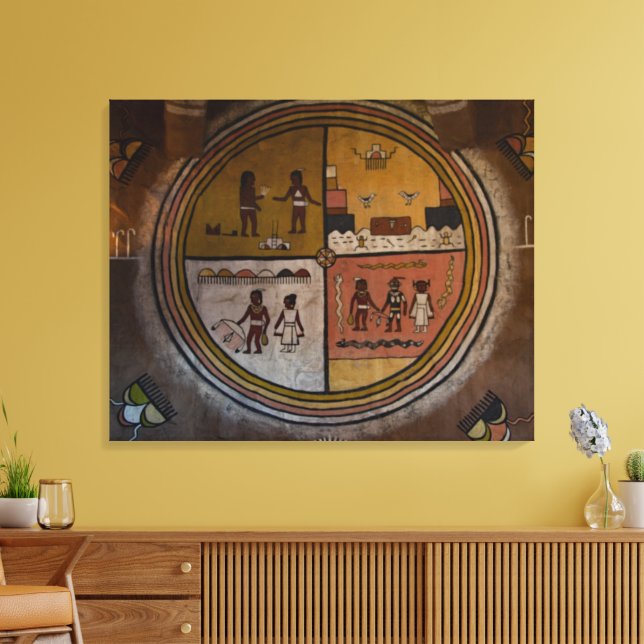 Toile Œuvre d'art Adobe murale (Insitu(Salon))