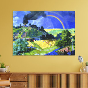 Toile Œuvre d'art de Boris Kustodiev, Après la tempête,