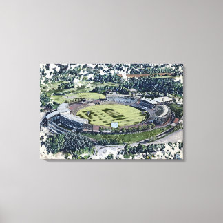 Toile Œuvre d'art du stade de cricket - Southampton, Ham