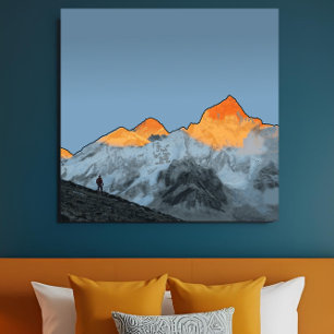 Toile Œuvre d'art motivationnelle Lever de soleil sur l'
