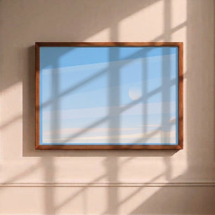Toile Œuvre d'art murale à dégradé de ciel et de soleil