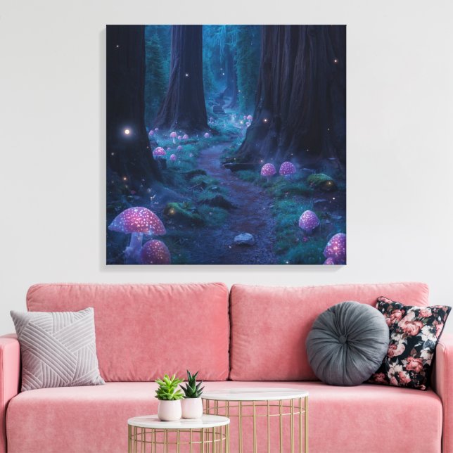 Toile Œuvre d'art murale Divine Path – Paysage de voyage (Insitu(Salon))