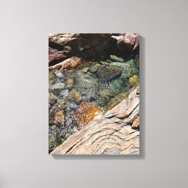 Toile Œuvre d'art murale Emerald Pools (Recto)