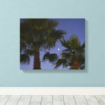 Œuvre d'art murale représentant un palmier tropica
