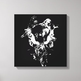 Toile OEuvre d'art originale #3 Noir et blanc