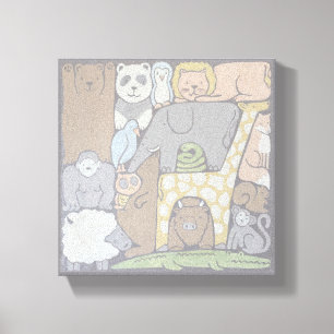 Toile Œuvre d'art pour la nurserie/salle de jeux des enf