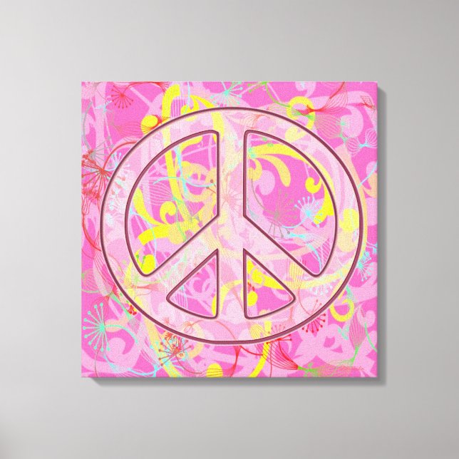 TOILE OEUVRE DE CANVAS - PAIX SÉPARÉE - DÉCOR MUR (Recto)