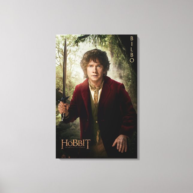 Toile Oeuvre d'édition limitée : BILBO BAGGINS™ (Recto)