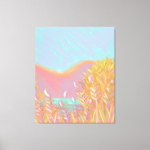 Toile Oeuvre D'Origine Contemporaine "Le Lac" Triptyque