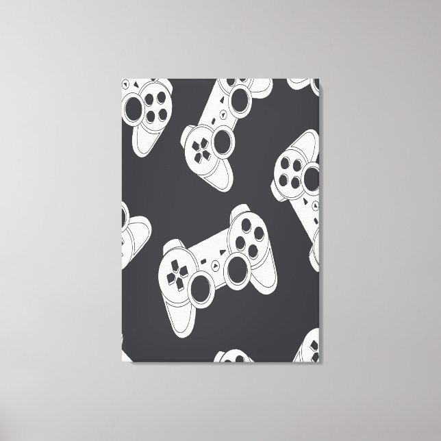 Toile Oeuvre Motif de Gamer (Recto)