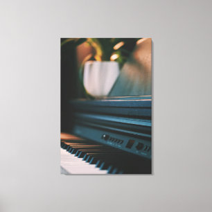 Toile Oeuvre Piano Cute