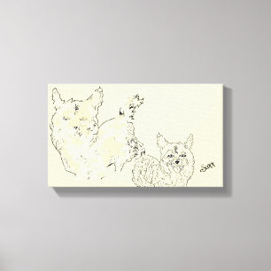 Toile OEuvres murales : Buddies
