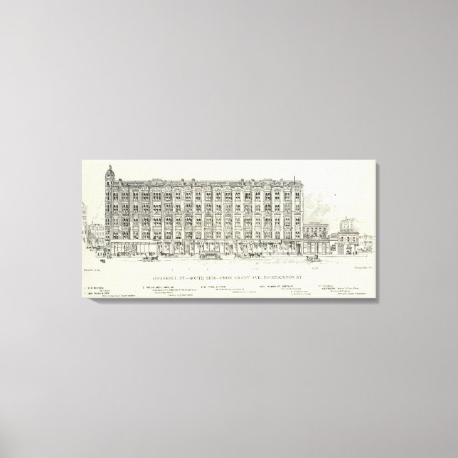 Toile O'Farrell South side Grant et Stockton (Recto)