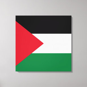 Toile officiellement le drapeau de l'État de Palestine