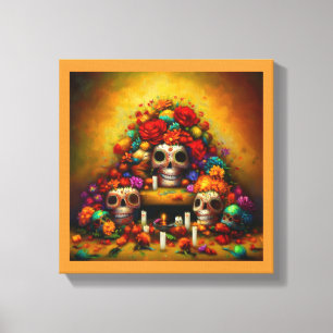 Toile Offrandes de la Fête des Morts 1