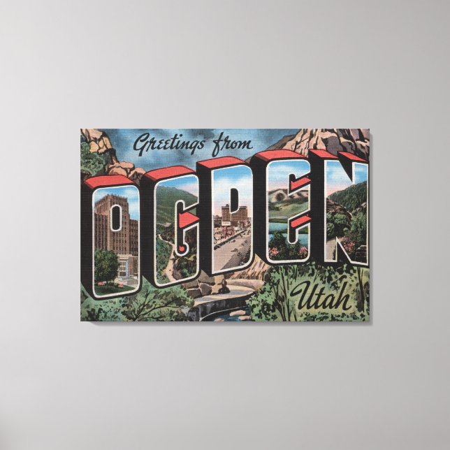 Toile Ogden, UtahGrandes lettres ScènesOgden, UT 2 (Recto)