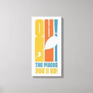 Toile Oh, Les Endroits Où Tu Vas Aller ! Tall Retro Typo