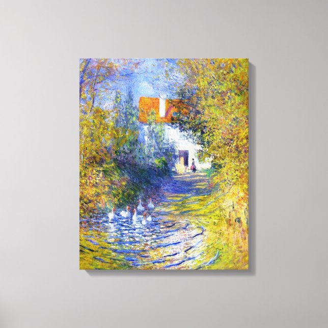 Toile Oies du Creek Claude Monet Art (Recto)