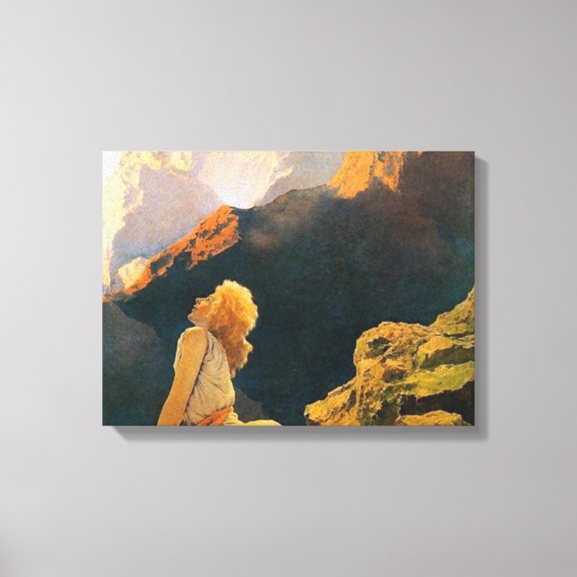 Toile Oies sauvages Par Maxfield Parrish (Recto)