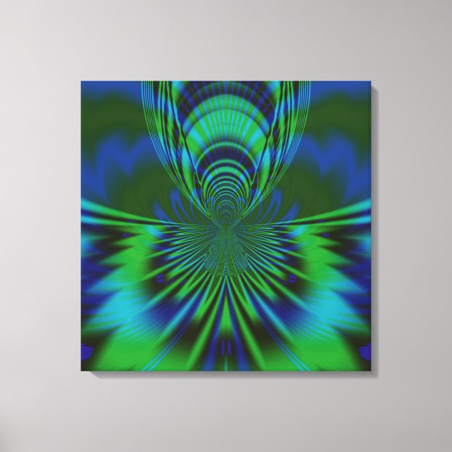 Toile Oiseau bleu (Recto)