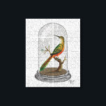 Toile Oiseau Dans Bell Jar<br><div class="desc">Animaux et nature</div>
