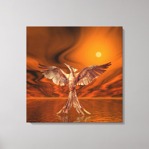 Toile Oiseau de feu doré