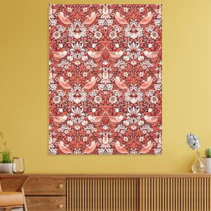 Toile Oiseau en terre cuite Strawberry Thief de William 