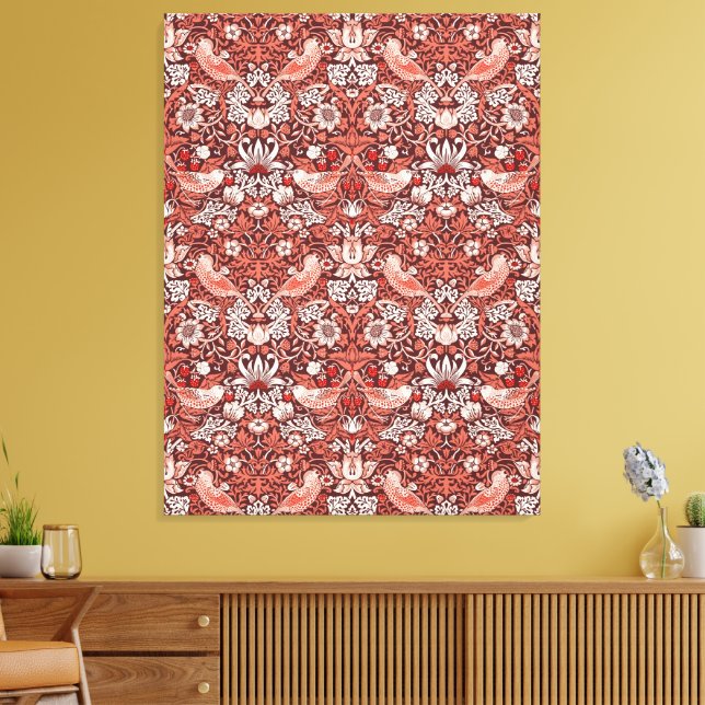 Toile Oiseau en terre cuite Strawberry Thief de William  (Insitu(Salon))