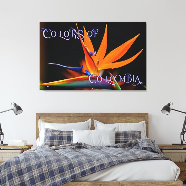 Toile Oiseau flamboyant du Paradis Fleur (Insitu(Chambre))