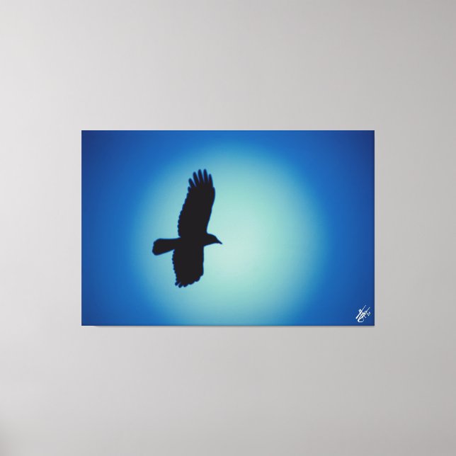 Toile Oiseau sur une post-série #6 (Recto)