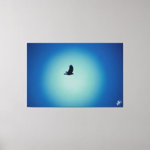 Toile Oiseau sur une post-série #8