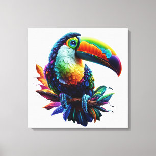 Toile Oiseau Toucan - Art de la nature tropicale