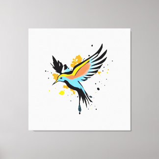 Toile Oiseau Volant coloré Oiseau Mur Art