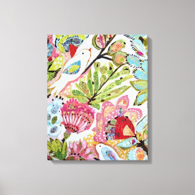 Toile Oiseaux en papier II (Recto)