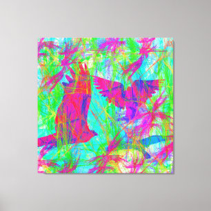 Toile Oiseaux en vol