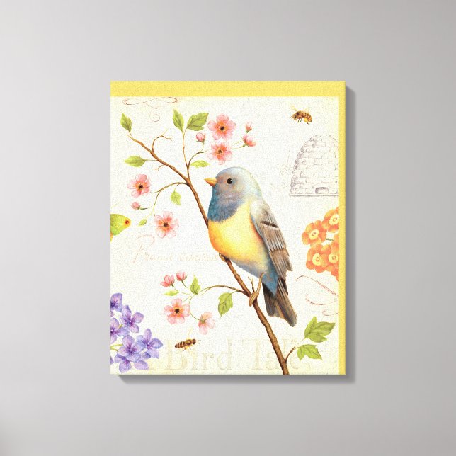 Toile Oiseaux et abeilles (Recto)