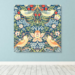 Toile Oiseaux mignons, Thief fraise Art Vintage