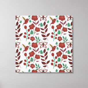 Toile Oiseaux motifs et papillons floraux sans soudure