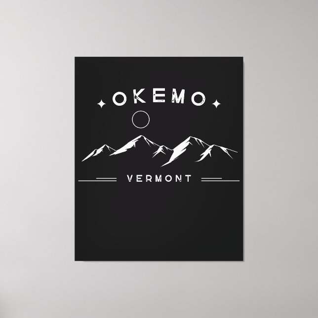 Toile Okemo Montagne Vermont (Recto)
