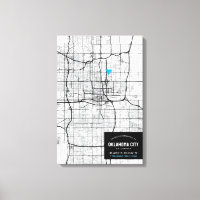 Oklahoma City Map + Marquer Votre Emplacement