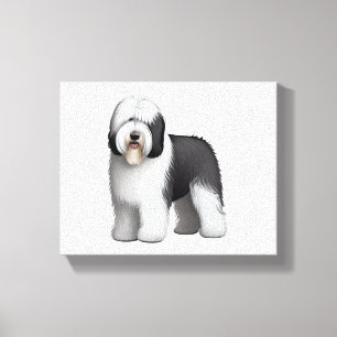 Toile Old English Sheepdog 10